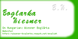 boglarka wiesner business card